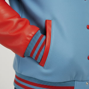 Chaqueta Casual para Hombre, de Piel de Oveja, Estilo Varsity, Corte Largo, Delgada, Recubierta, para Invierno, Superventas - Product Image 5