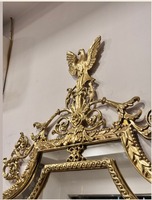 Miroir mural antique en or de luxe, cadre décoratif vintage orné, décoration classique pour la maison, miroir suspendu pour salon, chambre, hôtel