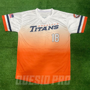 Custom Football Soccer Sports Jersey Two Tone Design Customize Color Name Number Logo Embroidery Sublimation Team <b>Shirt</b> Baseball - Product Image 5
