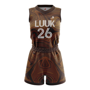 Conjunto de Uniforme de Baloncesto Sublimado Personalizado para Mujer, Camiseta y Pantalones Cortos de Baloncesto Transpirables de Secado Rápido, Ropa de Equipo - Product Image 6
