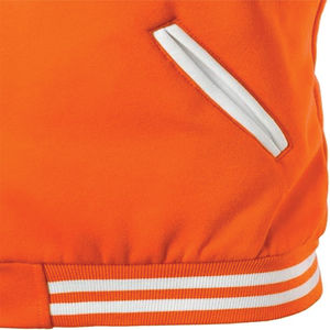Wholesale Custom Man Baseball College Varsity <b>Jacket</b> Canvas 100% Wool Breathable <b>Winter</b> Patchwork Front Streetwear - Product Image 6