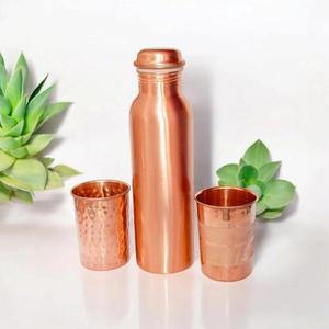 Hammered And Plain Finish Certified <b>Copper</b> Water <b>Bottle</b> For Drinking BPA Free Good Health Maintenance Waterproof <b>Copper</b> <b>Bottles</b> - Product Image 4