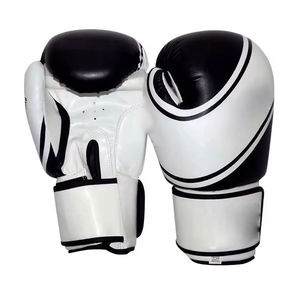 2026 Hot Selling Customized Real Leather Unisex Boxing Gloves High Quality Breathable <b>Hook</b> & Loop Closure Outdoor Sparring Gears - Product Image 4