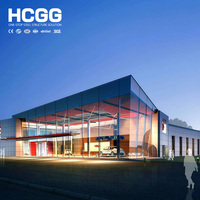 Estructura de Acero Personalizada de Fábrica con Certificación CE ISO, Salón de Exposiciones para Autos 4S, Edificio Prefabricado Q355B para Exhibición y Mantenimiento