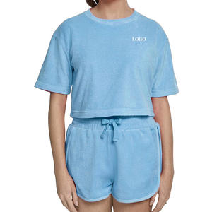 Ensemble T-shirt et Short Femme – Tenue d'Été Décontractée Moderne – Haut à Manches Courtes et Short Ample – Idéal pour le Quotidien – Ensemble OEM 2026 - Product Image 2