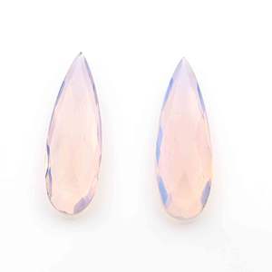 Haute qualité 10x30mm rose opalite Quartz poire forme Briolette perles calibrées pierres précieuses en vrac fabrication de bijoux fournitures en gros - Product Image 1