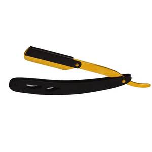 Ensemble professionnel de ciseaux de coiffure pour droitiers, finition dorée, lames en acier inoxydable, 28 dents, manche moyen, peigne noir pour - Product Image 6