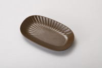 Assiette ovale en mélamine de 10 pouces, qualité alimentaire, légère, pour service BBQ, fondue, incassable, pour restaurant, assiette à viande