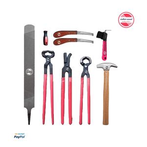 Kit d'outils professionnel pour coupe-sabot de cheval, pinces en fer à cheval de 16 pouces, ensemble de couteaux, 8 pièces - Product Image 1
