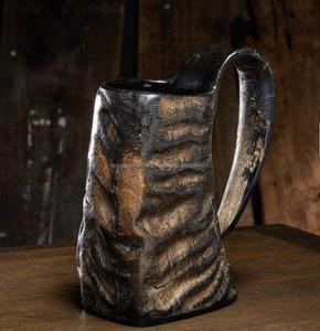 Verre à boire artisanal en résine de corne de grande taille, style nautique, double poignée, poli de haute qualité, écologique, qualité supérieure - Product Image 4