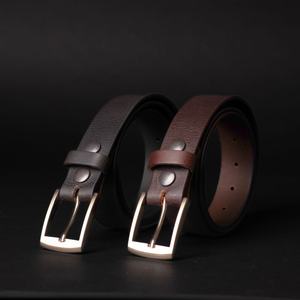 Cinturón de Cuero Genuino para Hombre, Fabricación Personalizada en Sialkot, Venta al Por Mayor, Borde Crudo, Piel de Búfalo Gruesa, Modelo LMB-0082B - Product Image 3