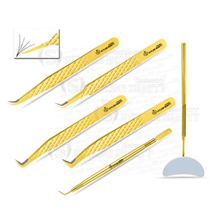 Meilleures pointes de fibres Pince à épiler professionnelle pour une adhérence parfaite aux cils sans glissement Logo personnalisé - Product Image 1