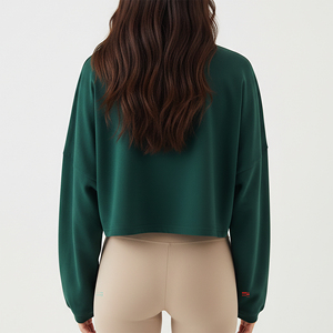 Novedad 2026: Ropa Urbana 100% Algodón, Hombros Caídos, 220gsm, Transpirable, con Apliques Personalizables para Mujer - Product Image 6