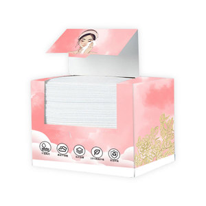 OEM Custom 50pcs Skin Clean <strong>Towel</strong> 100% Biodegradable USDA Biobased <strong>Facial</strong> <strong>Towel</strong> Makeup Remove Wipes Disposable Face <strong>Towels</strong> - Product Image 1