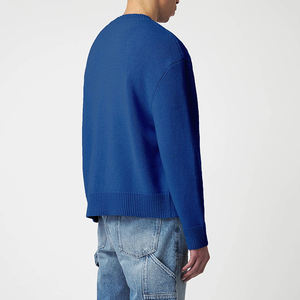 Suéter Personalizado con Logotipo, 100% Algodón, Cuello Redondo, para Hombre, Jacquard, Invierno, Tallas Grandes, Fabricante OEM - Product Image 3