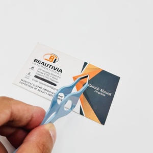 Pinzas para Cejas con Agarre Cómodo, Ligeras, Punta Inclinada, Acero Inoxidable, Herramientas Cosméticas, Logotipo Personalizado - Product Image 1