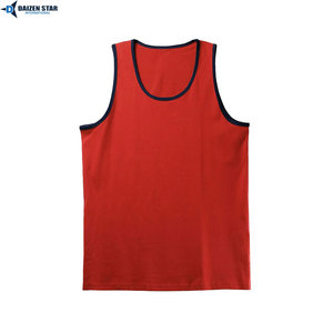 Camisetas sin Mangas Personalizadas de Cuello Redondo en Poliéster/Algodón de Alta Calidad para Hombre, Transpirables, de Secado Rápido, Ecológicas, para Gimnasio, OEM - Product Image 3