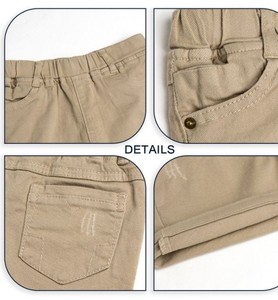 Pantalones Cortos Casuales de Lona para Niños, de Secado Rápido, Anti-Pilling, Ecológicos, para Verano, de 3 a 14 Años - Product Image 6