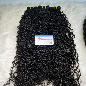 Extensiones de Cabello Humano Virgen Remy Vietnamita 100% Natural con Rizo Pixie de Doble Trama, Color Natural - Product Image 6