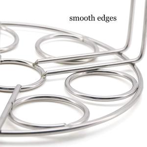 Metal 2 Tier Egg Stand Holder for Kitchen Countertop Decorative Egg Storage Rack Two Layer Egg <b>Basket</b> Organizer for home Kitchen - Product Image 5