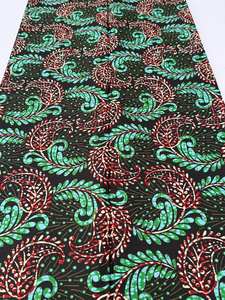 Tissu en coton ciré africain personnalisé du Kenya pour vêtements, sacs, robes avec services OEM pour la promotion et le branding politique - Product Image 4