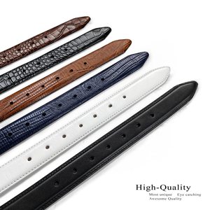 Cinturones de Cuero Liso de Alta Calidad al por Mayor, Cinturones con Hebilla Automática sin Agujeros, Cinturones Casuales para Hombre Elegantes y Versátiles - Product Image 5
