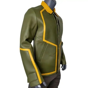 Vestes en cuir bomber pour homme de haute qualité à bas prix, nouvelle mode, très vendues, coupe-vent, vêtements en cuir pour homme CP-MLJ-10 - Product Image 3