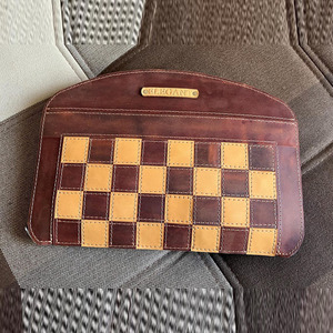 Brown Leather Roll-Up <b>Chess</b> <b>Set</b> With Elegant Storage Case Portable Strategy Game Board And Modern <b>Wooden</b> Pieces For Travel Play - Product Image 3