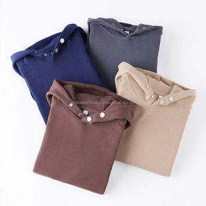 Sweat à capuche surdimensionné pour homme en coton 100% lourd avec épaules tombantes, logo personnalisé et impression, style confortable pour l'hiver - Product Image 1