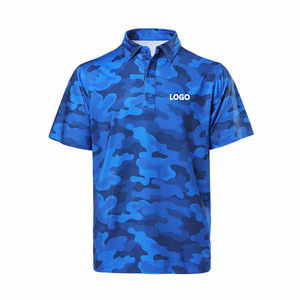 Camiseta Polo de Golf de Manga Corta con Estampado de Sublimación Personalizado, Camiseta Polo de Poliéster Bordada para Hombre - Product Image 1