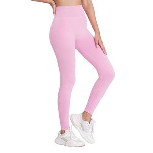 Legging de yoga noir décontracté pour femme, nouveau modèle, personnalisé avec logo, pour fitness et activités de plein air, vente en gros - Product Image 3