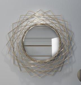 Miroir mural classique en métal, design vintage, pièce décorative pour couloir, salle de bain ou dressing. - Product Image 2