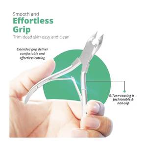 Coupe-ongles professionnel en acier inoxydable avec une large ouverture de mâchoire et une pointe de lame arrondie pour les soins des pieds des adultes - Product Image 6