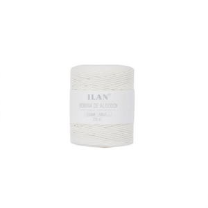 Corda di cotone Ilan 2mm 250g bianca per la creazione di acchiappasogni - Product Image 1