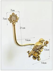 Elegante Sujetador de Cortina Dorado con Diseño Floral y de Aves, Perfecto para Ventanas de Comedor, Crea un Ambiente Sofisticado - Product Image 6