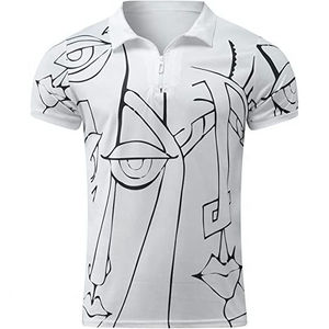 Polos de Hombre de Alta Calidad al por Mayor con Logotipo Personalizado, Transpirables, Diseño Liso, Tallas Grandes, Patrón Liso Sólido - Product Image 1