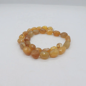 Collier de perles de quartz jaune pour femmes Bijoux de déclaration en pierres précieuses en pierre naturelle - Product Image 3