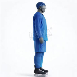 Uniforme de hockey sur glace 100% polyester respirant, service de sublimation OEM disponible, nouveau en stock - Product Image 3