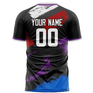 Custom Sublimated Soccer Jerseys Moisture Wicking Football Shirt Short Sleeve New Design <b>Athletic</b> Fit Bulk Soccer Team Apparel - Product Image 2