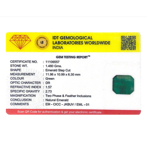 Natural Zambian Emerald 7.4 Carat Emerald Cut Loose Gemstone for Fine Jewelry - Product Image 4