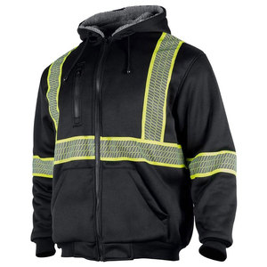 Low Price Safety <b>Work</b> Clothing Reflective Hoodies <b>Waterproof</b> ANSI Class 3 Drawstring Hood Pullover Hoodie Long Sleeve Apparel - Product Image 1