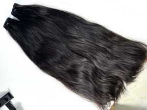 Extensions de cheveux humains vierges vietnamiens non traités en gros, mèches de trame, style de cheveux ondulés naturels, super double cuticule - Product Image 3