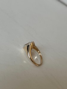 Lab Grown 2.02 CT Criss Cut Diamond Promise Unique Curve Band <b>Ring</b> For Women's 14K Solid Gold Wedding Party Gift For Partners - Product Image 5