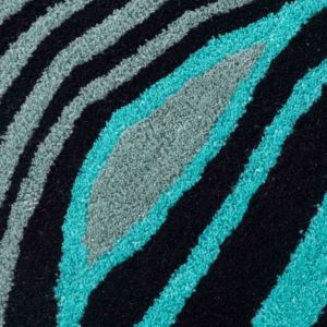 Alfombra Moderna de Lana Tejida a Mano de Alta Calidad, Color Natural, Antideslizante, Acolchada, Lavable, Geométrica, PET - Product Image 2