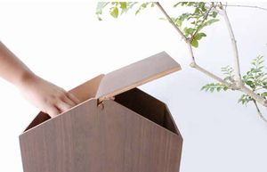 Fine Rates Superlative Grades Watse <b>Bins</b> Japan <b>Rectangle</b> Shape Interior Dust Box Wooden Storage Bucket - Product Image 5
