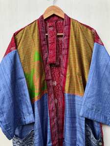 Kimono Sari en Soie Indienne Traditionnel pour Femme, Robe Vintage Bohème Confortable Longue, Robe de Maternité Sexy avec Ceinture, Prix de Gros - Product Image 6