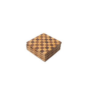 <b>Round</b> Wooden Coaster <b>Mat</b> Solid Design Natural Finish 300mm Diameter <b>Mats</b> & Pads - Product Image 3