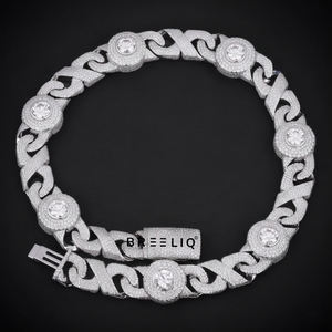 Popular Fashion Jewelry Iced Out Hip Hop Cuban Link Chain 20MM 925 <b>Sterling</b> <b>Silver</b> Lab Grown Diamond Luxury <b>Necklace</b> for Men - Product Image 3
