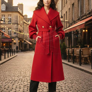 Abrigo Largo de Lona para Mujer, Estilo Casual, Transpirable, con Forro de Lana, para Invierno, Marca Clean Street Fashion - Product Image 4