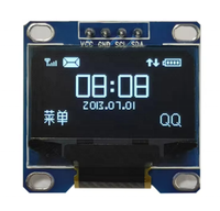 Modul Layar OLED 0.96 Inci 128X64 Putih Kuning Biru 4Pin I2C IIC Layar SSD1306 untuk Proyek Elektronik Tertanam DIY